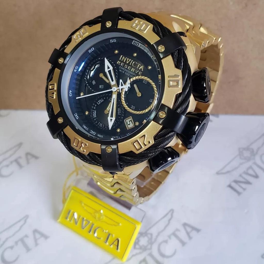 Relógio Invicta masculino igual MC Reserve Thunderbolt a prova d agua