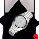 Relógio Social Masculino Prata Orimet Aço Inoxidável À Prova D'água