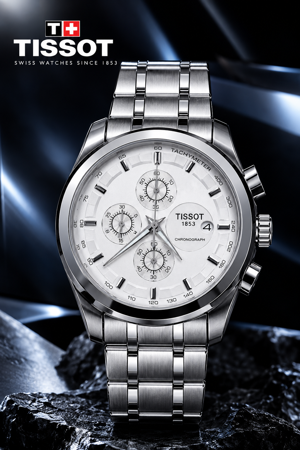 Tissot 1853 Pulseira De Aço Funcional 41-43mm