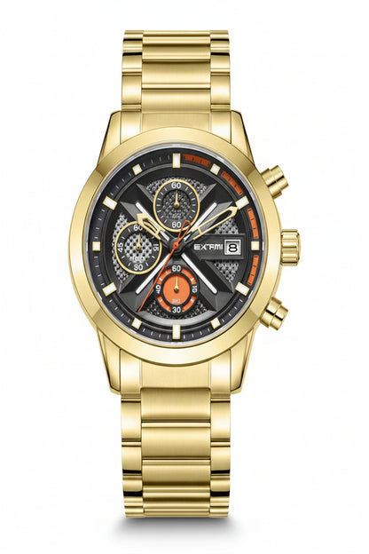 Relógio EXTRI Original X6092 Masculino Esportivo Cronógrafo 42mm em Aço