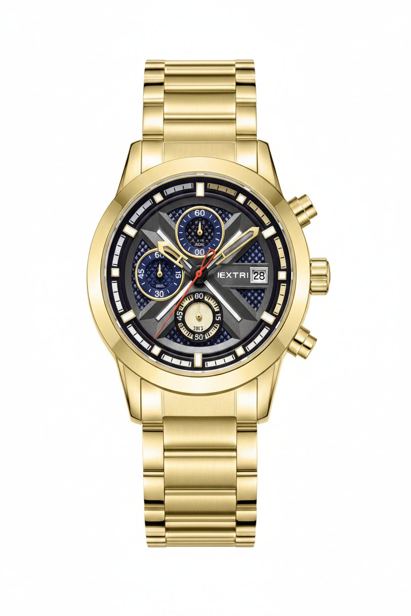 Relógio EXTRI Original X6092 Masculino Esportivo Cronógrafo 42mm em Aço