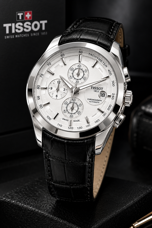 Tissot 1853 Pulseira De Couro Funcional 41-43mm