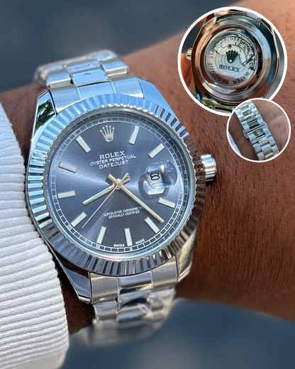 Rolex Datejust Super Fundo De Vidro