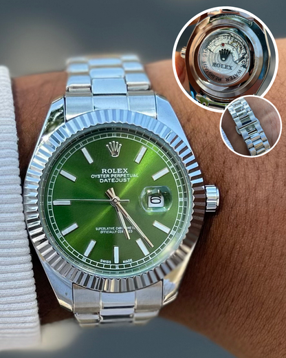 Rolex Datejust Super Fundo De Vidro