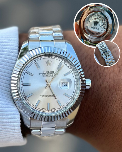 Rolex Datejust Super Fundo De Vidro