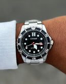 Relógio Masculino Citizen Green Diver – Aço Inoxidável