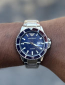 Relógio Emporio Armani Masculino Preto | Aço Inoxidável | 100M Resistência | Luxo & Estilo