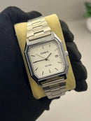 Casio Standard Analógico Octogonal Aço Inoxidável