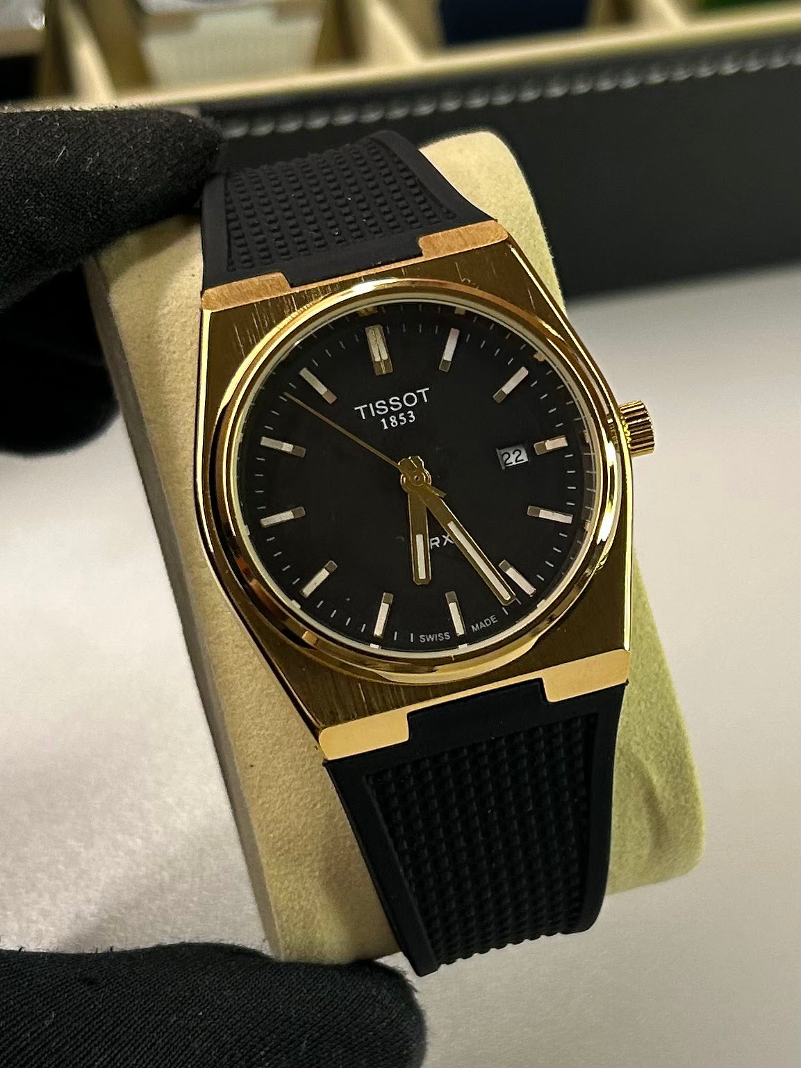 Relógio Tissot PRX 40mm Masculino Pulseira de Borracha – Design Premium