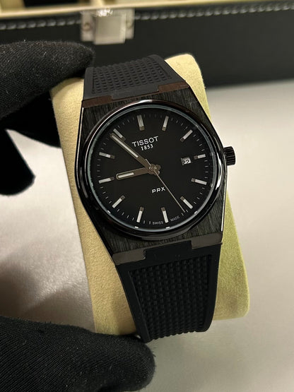 Relógio Tissot PRX 40mm Masculino Pulseira de Borracha – Design Premium