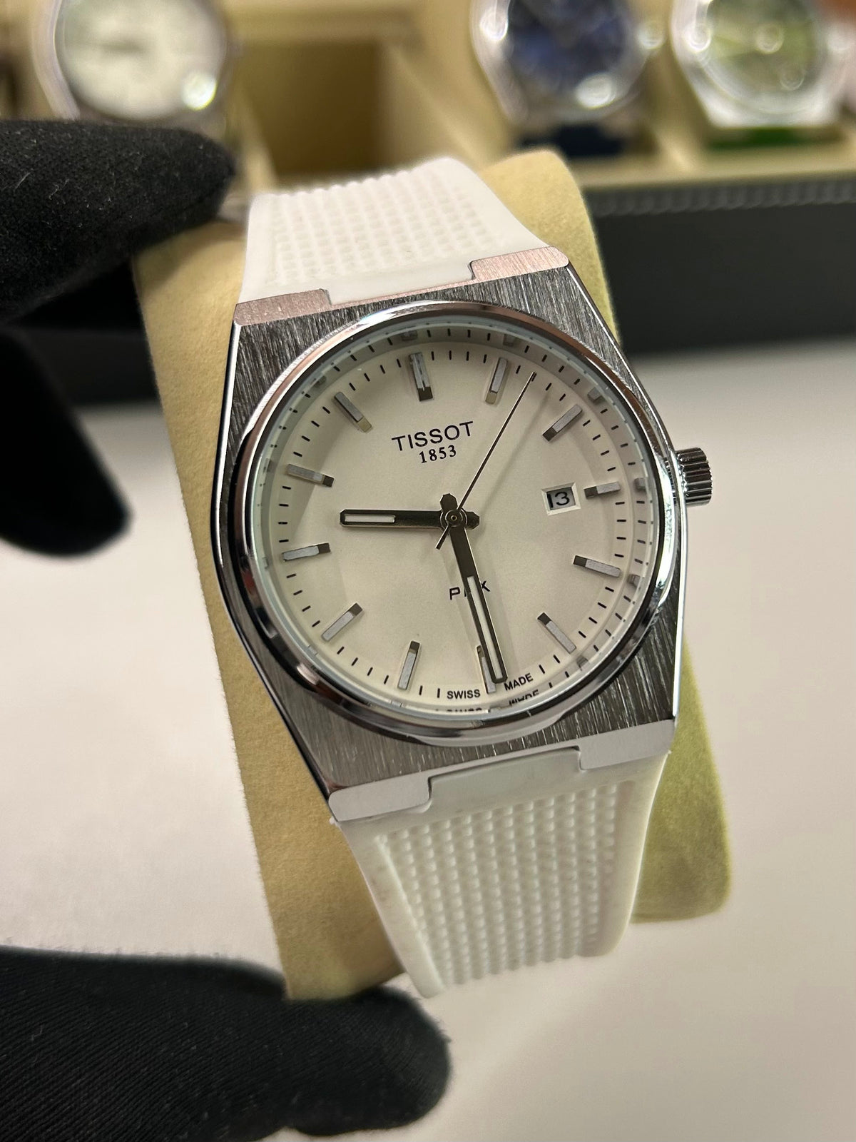 Relógio Tissot PRX 40mm Masculino Pulseira de Borracha – Design Premium