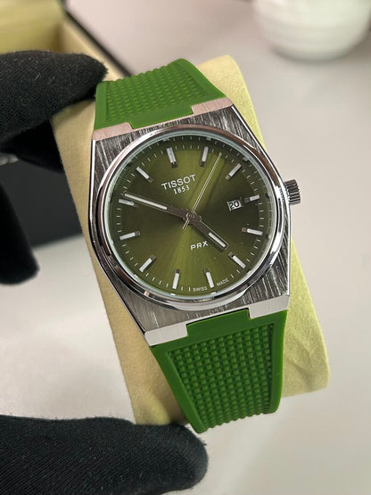 Relógio Tissot PRX 40mm Masculino Pulseira de Borracha – Design Premium