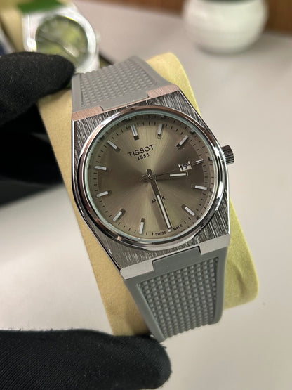 Relógio Tissot PRX 40mm Masculino Pulseira de Borracha – Design Premium