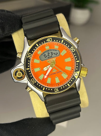 CITIZEM AQUALAND SERIE OURO/PRATA