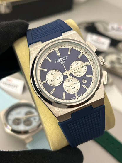 Relógio Tissot PRX Chronograph Pulseira de Borracha