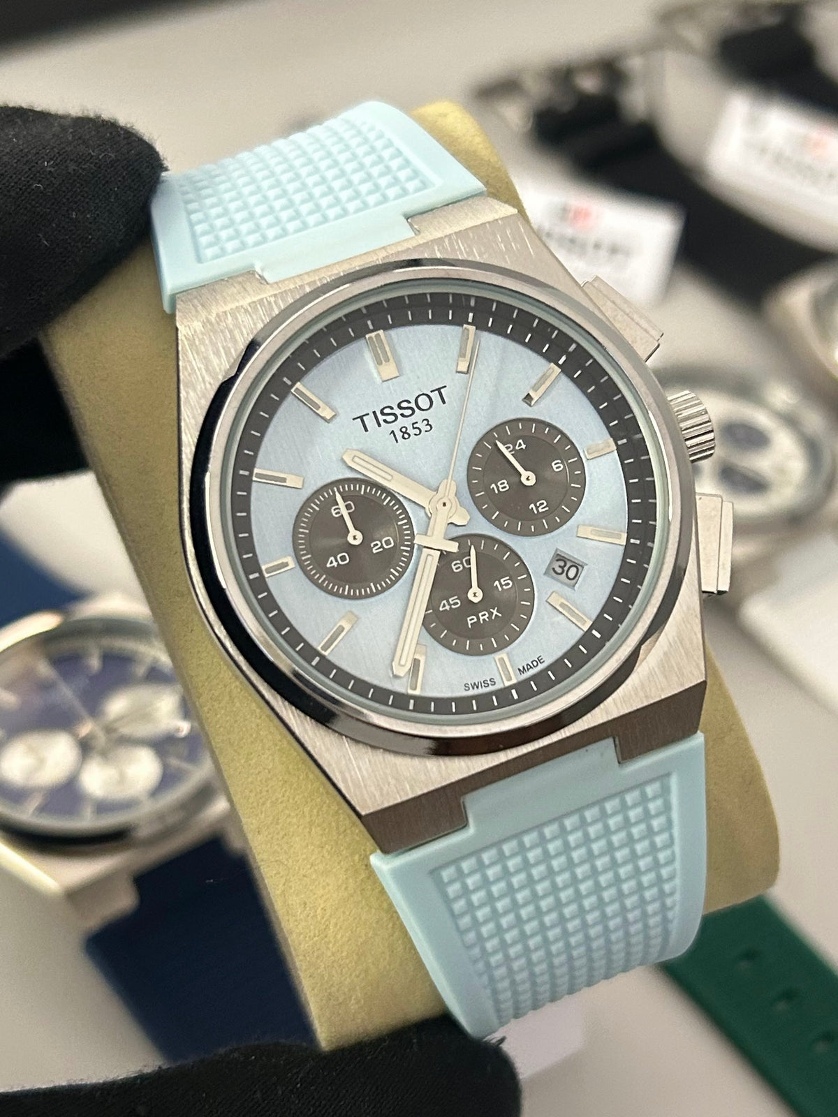 Relógio Tissot PRX Chronograph Pulseira de Borracha