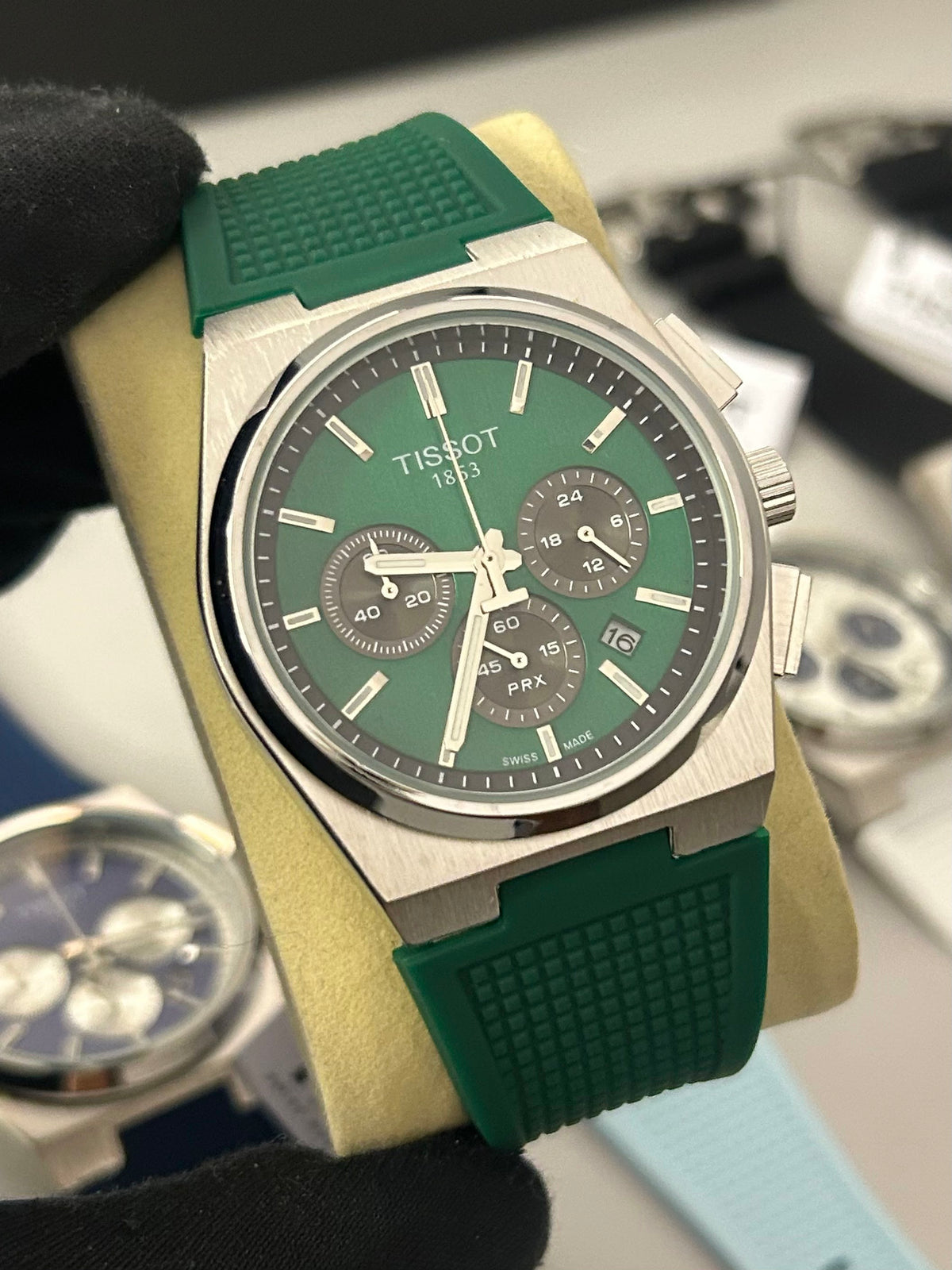 Relógio Tissot PRX Chronograph Pulseira de Borracha