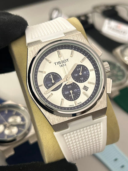 Relógio Tissot PRX Chronograph Pulseira de Borracha