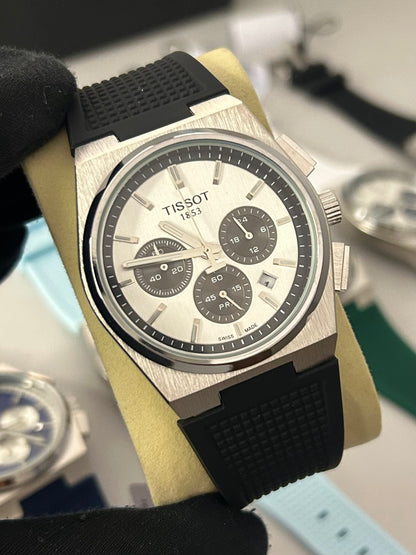 Relógio Tissot PRX Chronograph Pulseira de Borracha