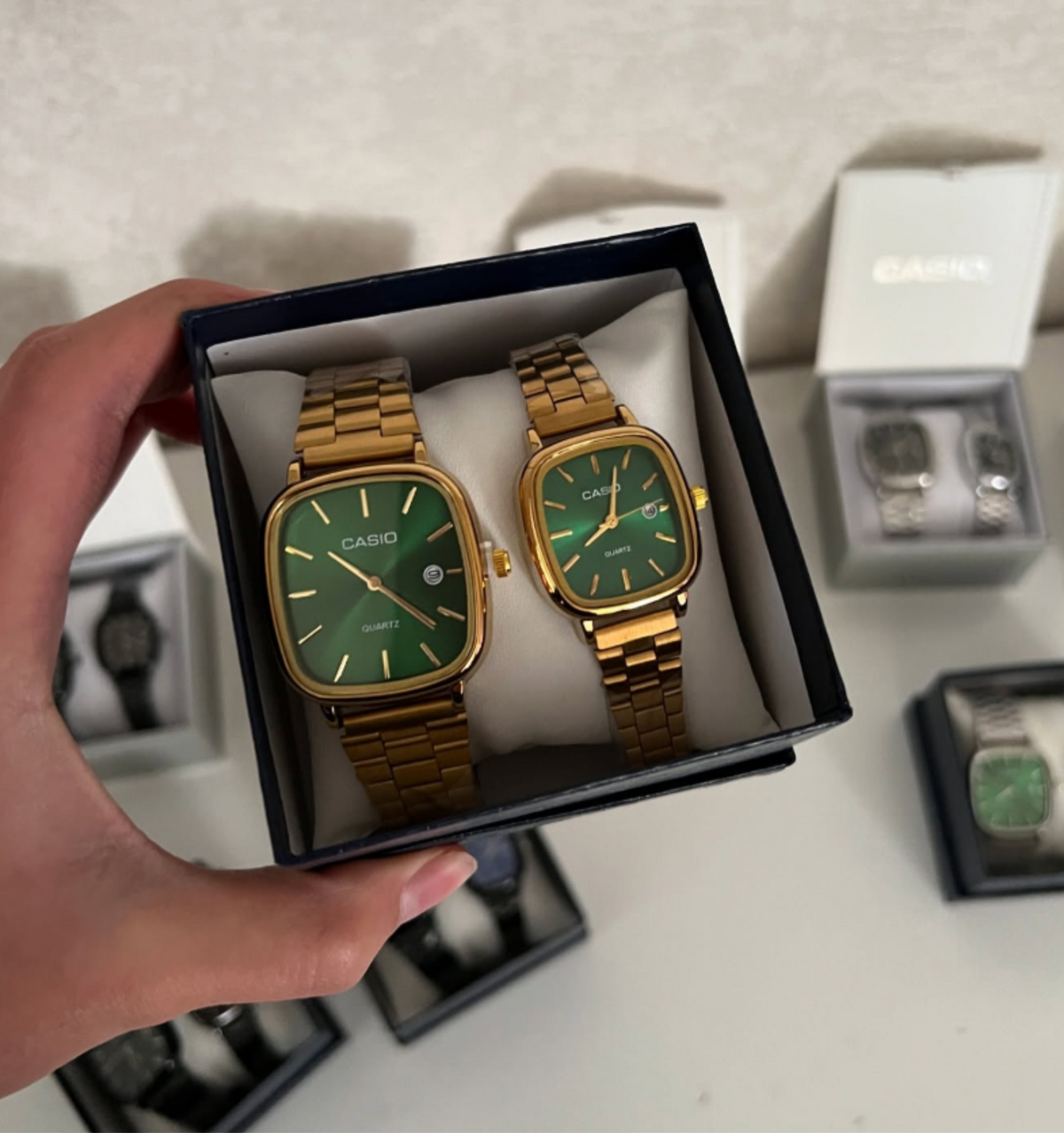 Kit Casal Relógios  Vintage Promoção