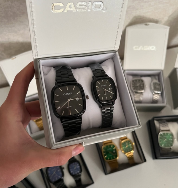 Kit Casal Relógios  Vintage Promoção