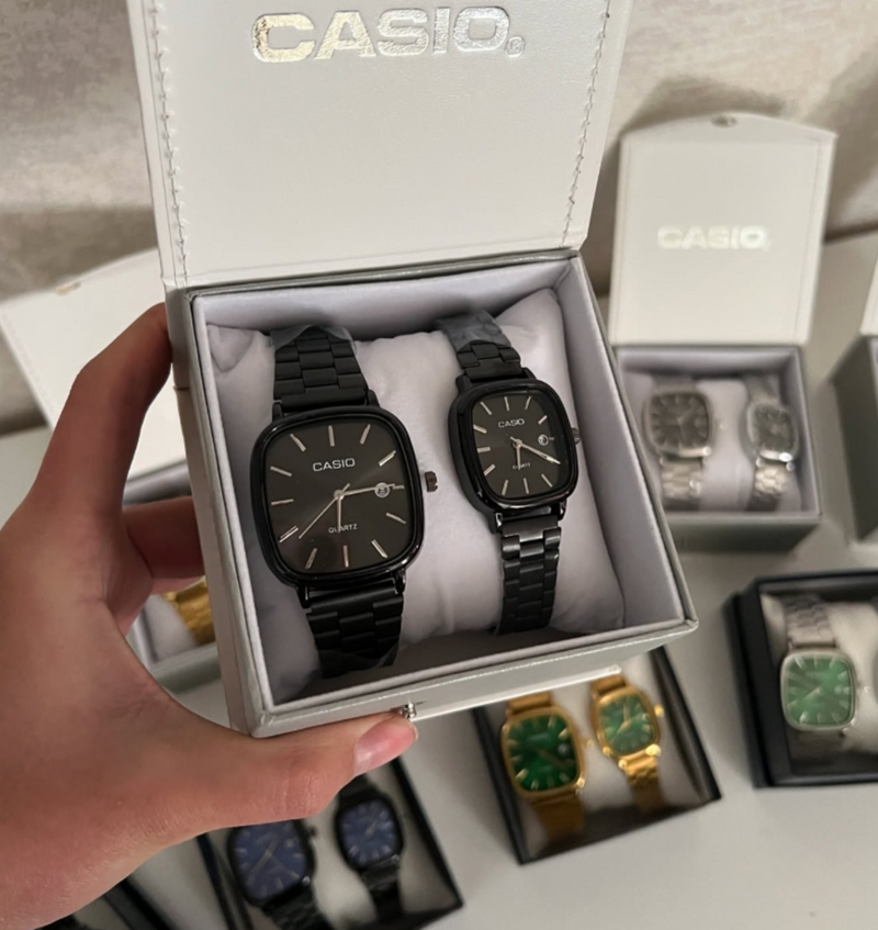 Kit Casal Relógios Vintage Promoção