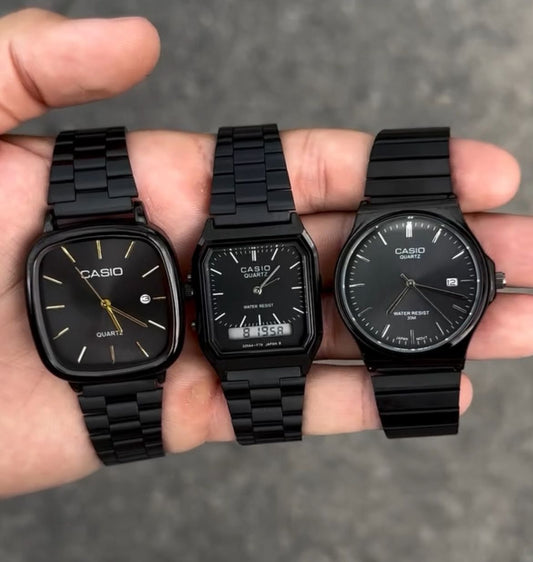 Promoção Kit 3  Relogios Casio ALL BLACK Somente Hoje!