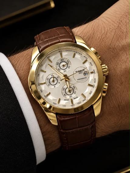 Tissot 1853 Pulseira De Couro Funcional 41-43mm