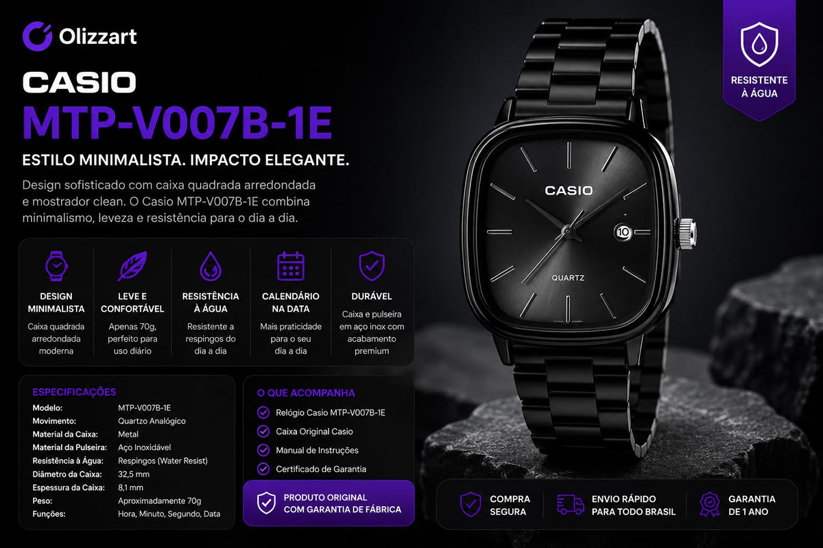 Promoção Kit 3  Relogios Casio ALL BLACK Somente Hoje!
