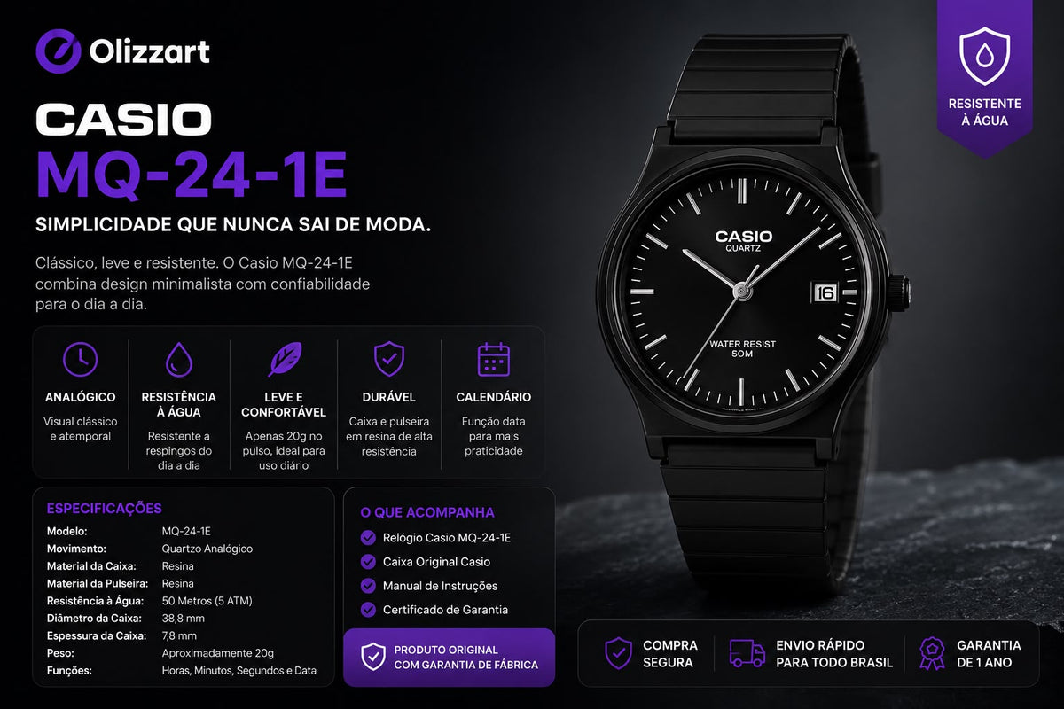 Promoção Kit 3  Relogios Casio ALL BLACK Somente Hoje!