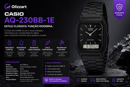 Promoção Kit 3  Relogios Casio ALL BLACK Somente Hoje!