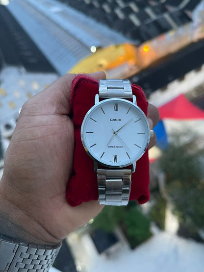 Relógio Masculino Casio MTP-VT01G-1B Analógico Quartzo Aço Inoxidável