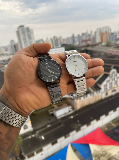 Relógio Masculino Casio MTP-VT01G-1B Analógico Quartzo Aço Inoxidável