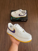 AIR FORCE 1 LAKERS - BRANCO ROXO