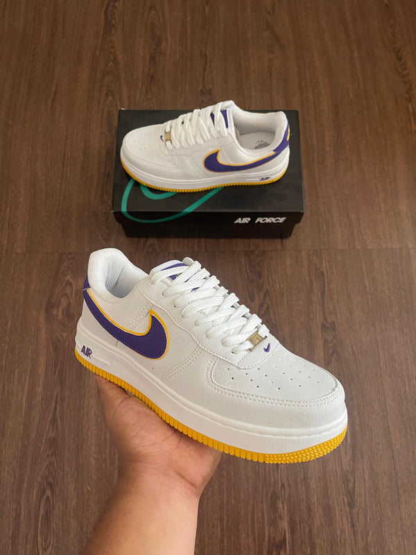 AIR FORCE 1 LAKERS - BRANCO ROXO