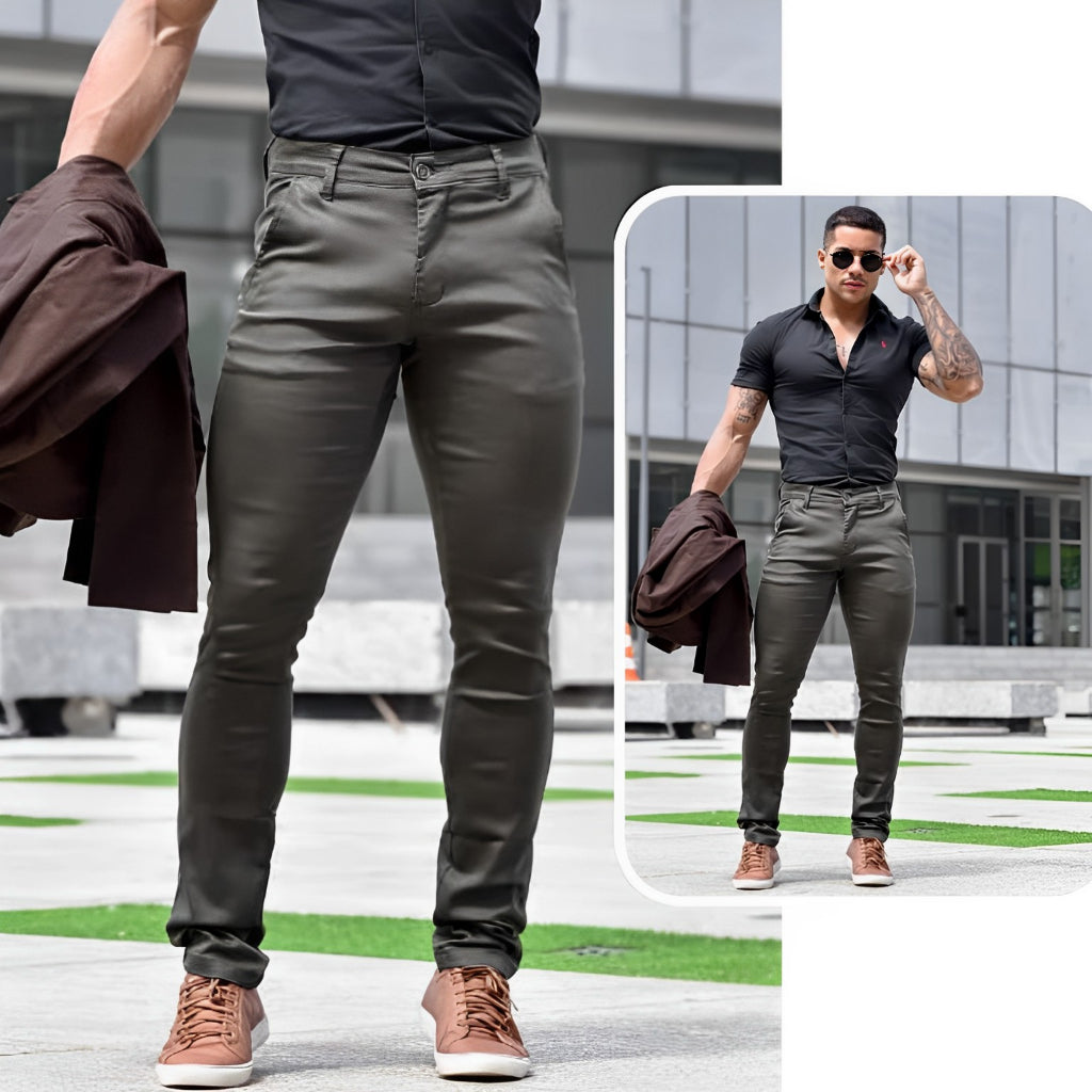 Calça Masculina Sport Fino ALFAIATARIA  LEGITIMA Skinny e Slim Sarja Brim Premium