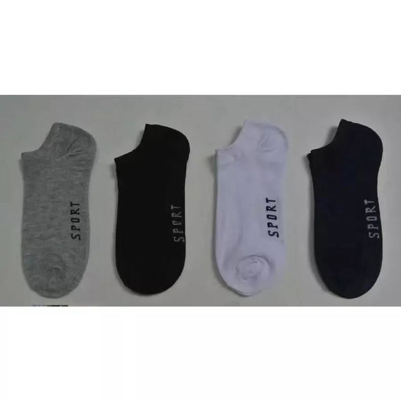 Kit 24 Pares Meias Soquetes - Meia Algodão Unisex