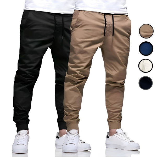 Calça Jeans Jogger Masculina Premium com Lycra - Sarja com Punho, Conforto e Estilo