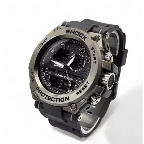Relógio Masculino Esportivo Militar Anti-Shock Steel Resistente a Água