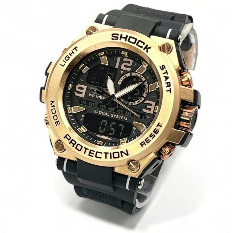 Relógio Masculino Esportivo Militar Anti-Shock Steel Resistente a Água