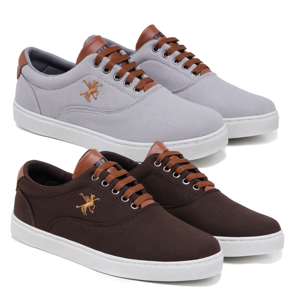 Kit 2 Tênis Polo Fran Sapatenis Masculino Casual Cano Baixo Miami