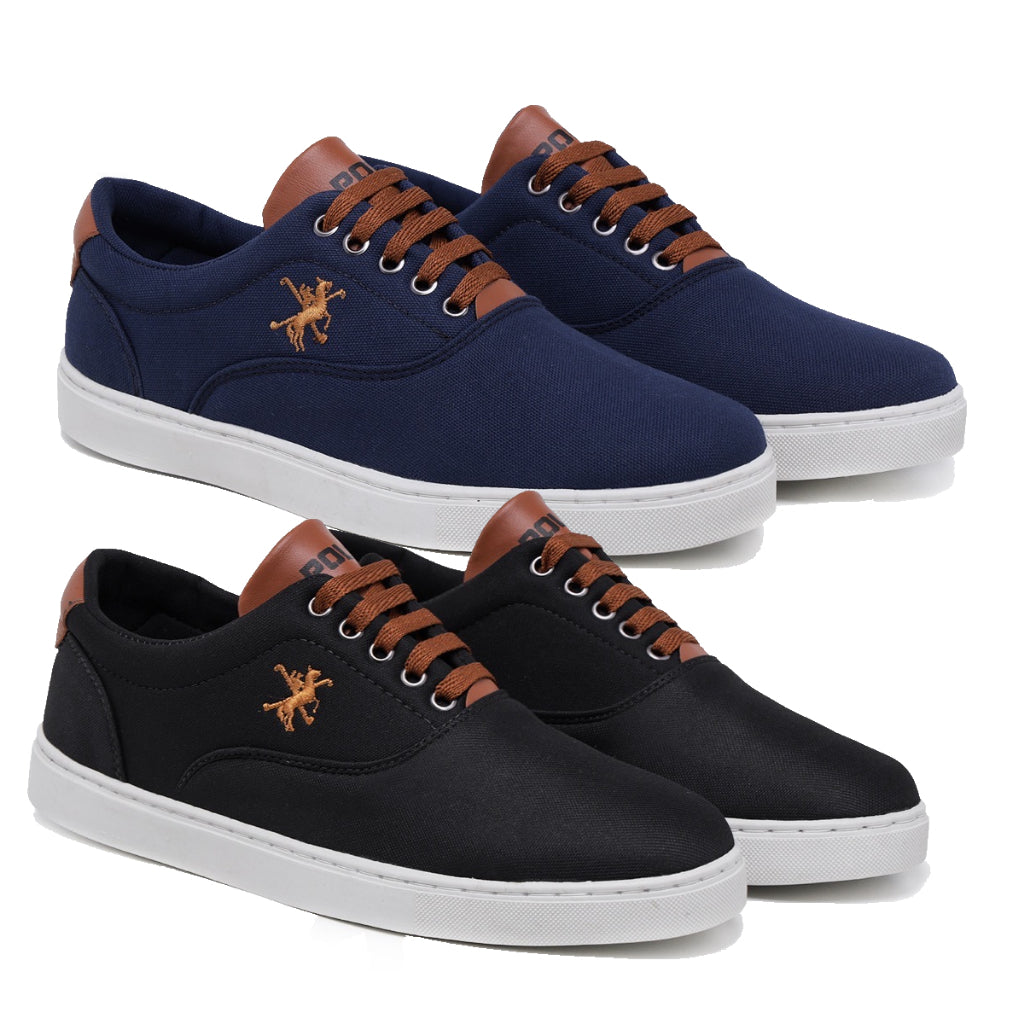 Kit 2 Tênis Polo Fran Sapatenis Masculino Casual Cano Baixo Miami
