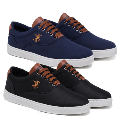 Kit 2 Tênis Polo Fran Sapatenis Masculino Casual Cano Baixo Miami