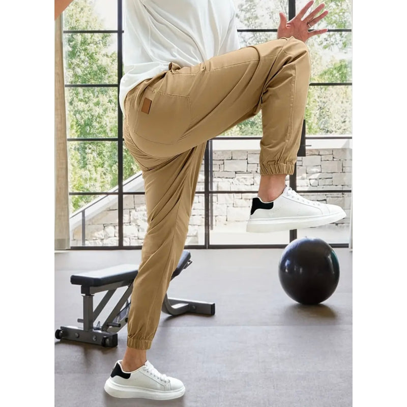 Calça Jeans Jogger Masculina Premium com Lycra - Sarja com Punho, Conforto e Estilo