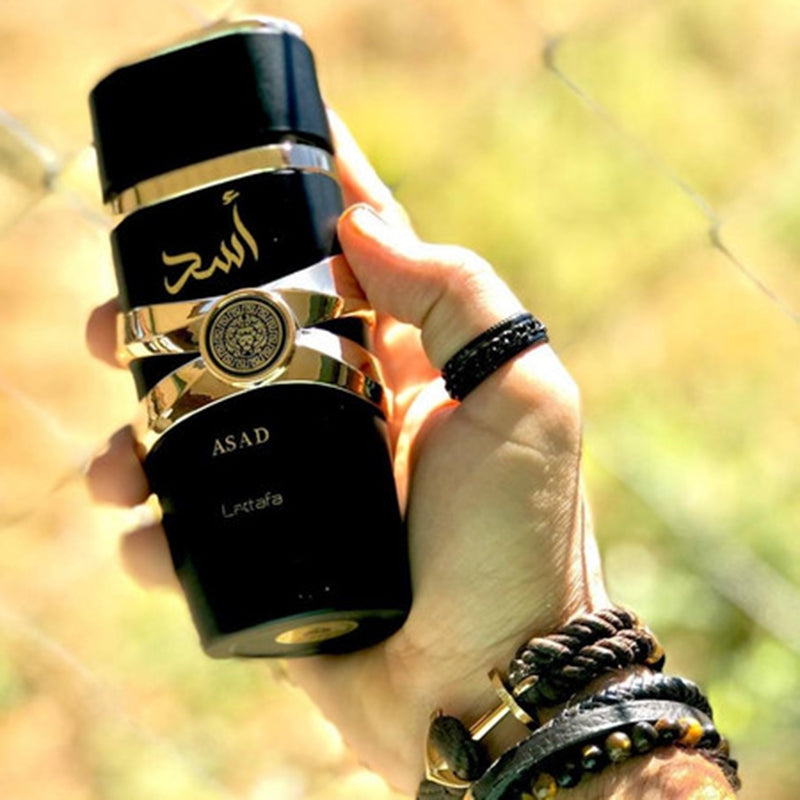 Asad Lattafa Perfume Masculino Importado Power and Elegance Eau de Parfum 100ml de Luxo