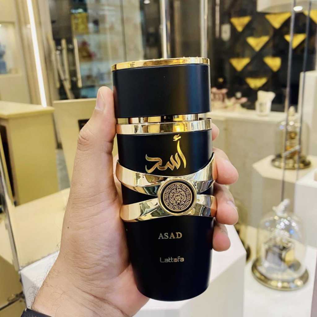 Asad Lattafa Perfume Masculino Importado Power and Elegance Eau de Parfum 100ml de Luxo