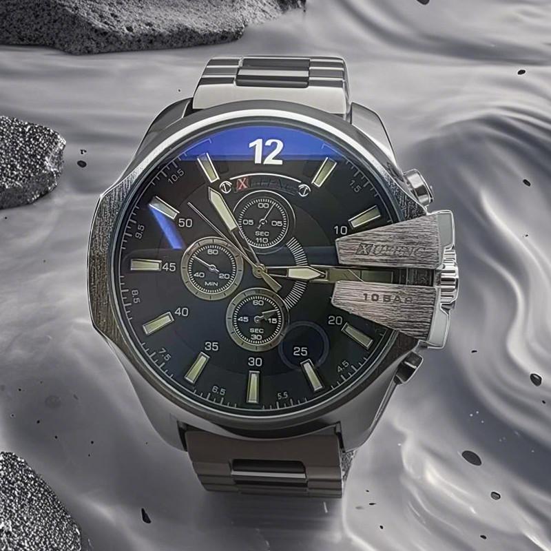 [X1250] Relógio original Xufeng à prova d'agua masculino social presente da moda resistente