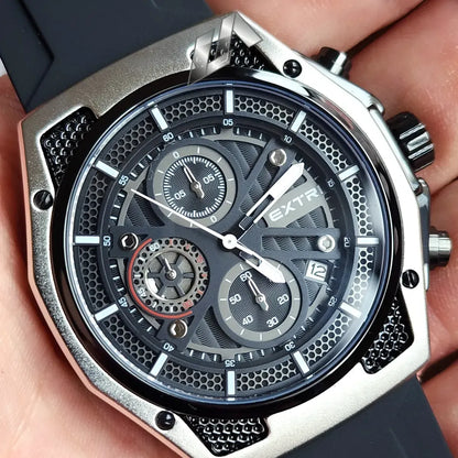 Relógio EXTRI X6135 Original Masculino Esportivo Cronógrafo 47mm