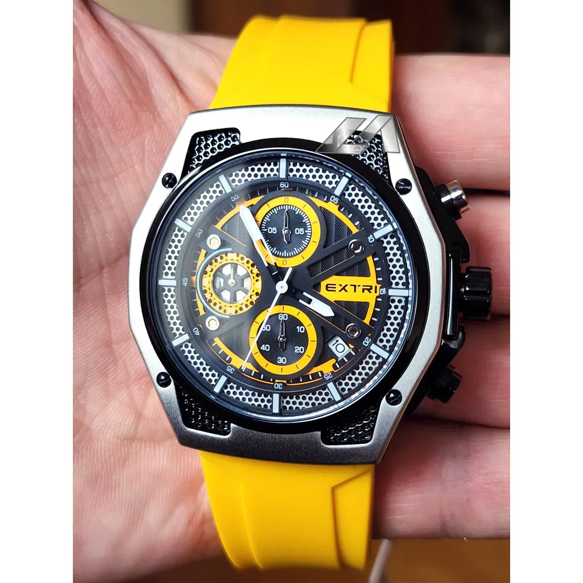 Relógio EXTRI X6135 Original Masculino Esportivo Cronógrafo 47mm