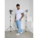 Calça Jeans Balão Boca Larga Estilosa Sk8 Moda Masculina Dazzling 100%  Algodão Estilo Mandrake